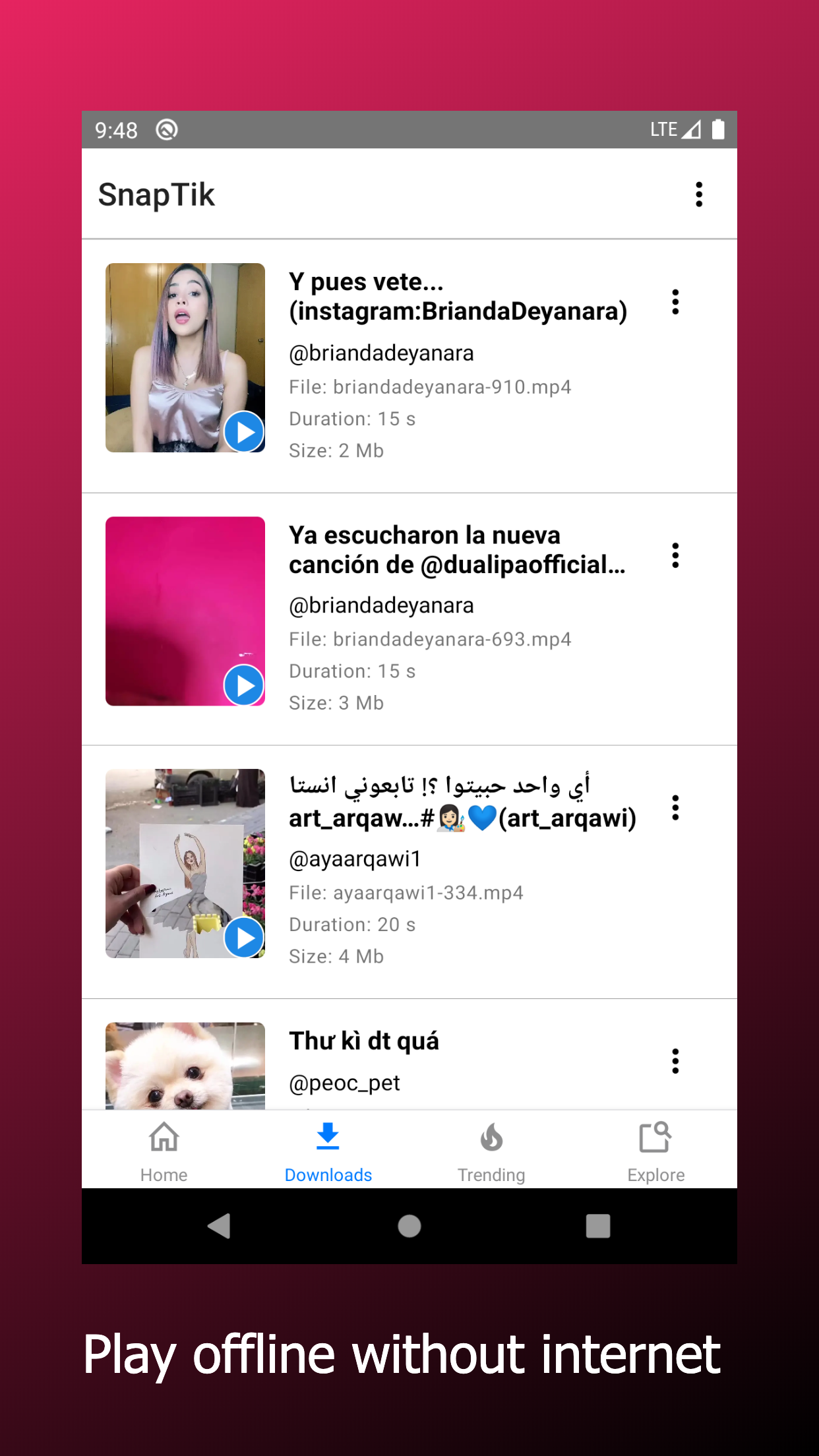 SnapTik Screenshot